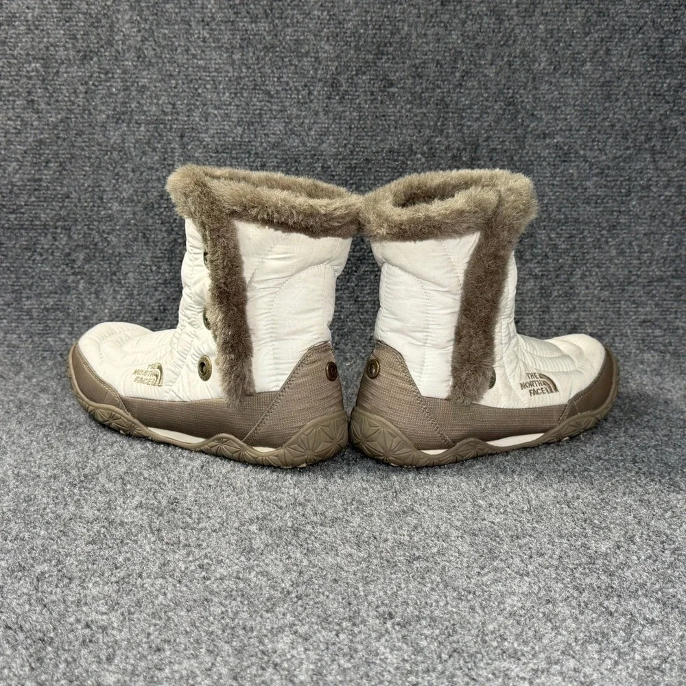 The North Face Winter Boot Women 7 White Down Puffer Outdoor Athletic Snow Shoes